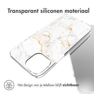 iMoshion Design hoesje iPhone 14 - White Marble