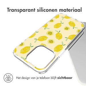 iMoshion Design hoesje iPhone 14 Pro - Lemons