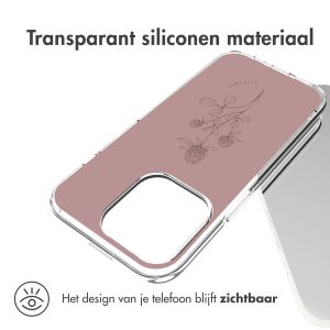 iMoshion Design hoesje iPhone 14 Pro - Floral Pink
