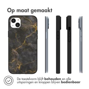 iMoshion Design hoesje iPhone 14 Plus - Black Marble