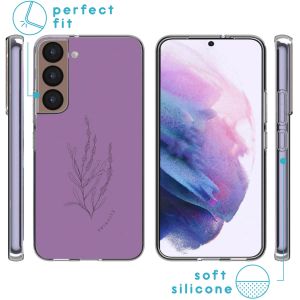 iMoshion Design hoesje Samsung Galaxy S22 - Floral Purple