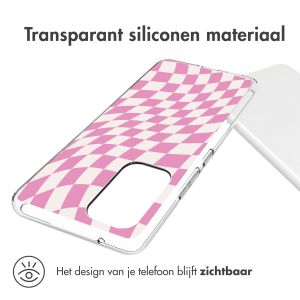 iMoshion Design hoesje Samsung Galaxy A53 - Retro Pink Check