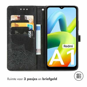 iMoshion Mandala Bookcase Xiaomi Redmi A1 / A2 - Zwart