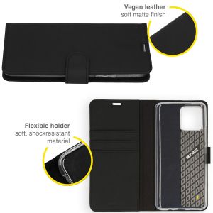 Accezz Wallet Softcase Bookcase Motorola Moto G72 - Zwart