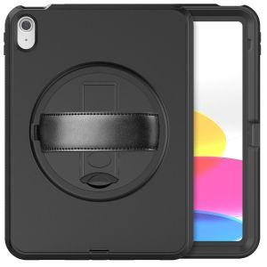 iMoshion Defender Backcover met strap iPad 10 (2022) 10.9 inch - Zwart