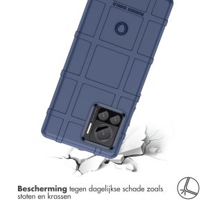 iMoshion Rugged Shield Backcover Motorola Edge 30 Ultra - Donkerblauw