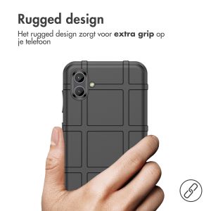 iMoshion Rugged Shield Backcover Samsung Galaxy A04 - Zwart