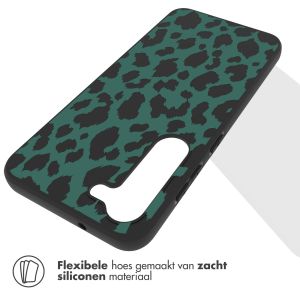 iMoshion Design hoesje Samsung Galaxy S23 - Luipaard - Groen / Zwart