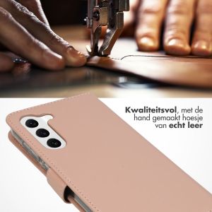 Selencia Echt Lederen Bookcase Samsung Galaxy S23 - Dusty Pink