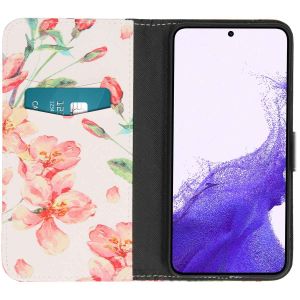 iMoshion Design Softcase Bookcase Samsung Galaxy S23 - Blossom Watercolor