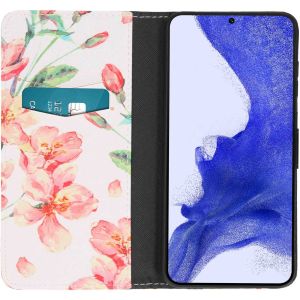 iMoshion Design Softcase Bookcase Samsung Galaxy S23 Plus - Blossom Watercolor