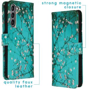 iMoshion Design Softcase Bookcase Samsung Galaxy S23 Plus - Blossom Watercolor