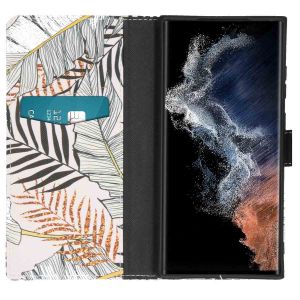 iMoshion Design Softcase Bookcase Samsung Galaxy S23 Ultra - Glamour Botanic