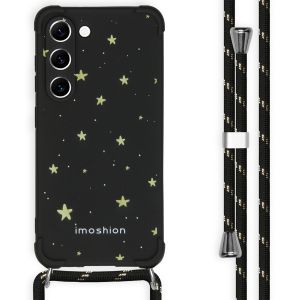 iMoshion Design hoesje met koord Samsung Galaxy S23 - Sterren - Goud