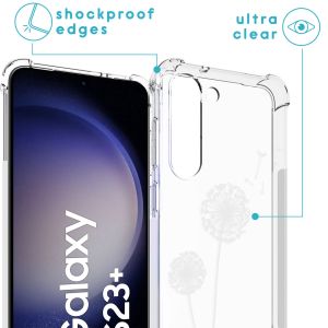 iMoshion Design hoesje met koord Samsung Galaxy S23 Plus - Paardenbloem - Wit