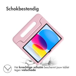 iMoshion Kidsproof Backcover met handvat iPad 10 (2022) 10.9 inch - Lichtroze