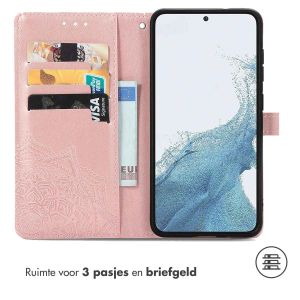 iMoshion Mandala Bookcase Samsung Galaxy S23 Plus - Rosé Goud
