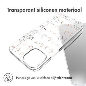iMoshion Design hoesje iPhone 14 - Boobs all over - Transparant