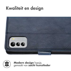 iMoshion Luxe Bookcase Nokia G60 - Donkerblauw
