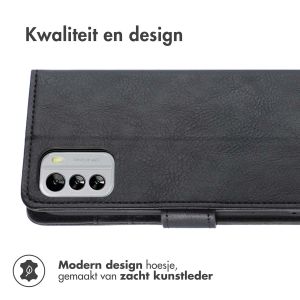 iMoshion Luxe Bookcase Nokia G60 - Zwart