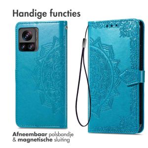 iMoshion Mandala Bookcase Motorola Edge 30 Ultra - Turquoise