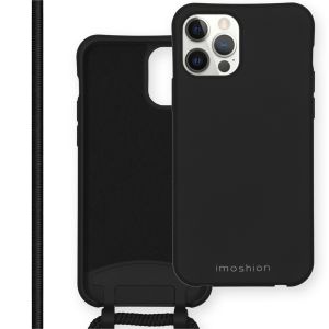iMoshion Color Backcover met afneembaar koord iPhone 12 Pro Max - Zwart