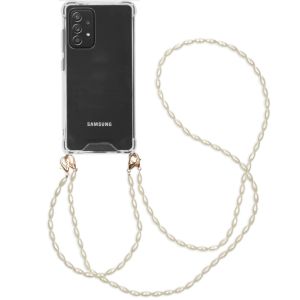 iMoshion Backcover met koord + armband - Parels Samsung Galaxy A52(s) (5G/4G)