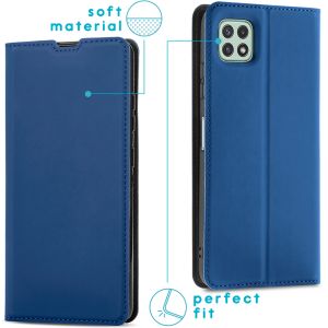 iMoshion Slim Folio Bookcase Samsung Galaxy A22 (5G) - Donkerblauw