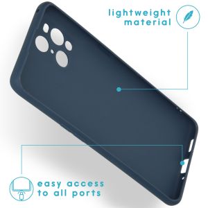 iMoshion Color Backcover Oppo Find X3 Pro 5G - Donkerblauw