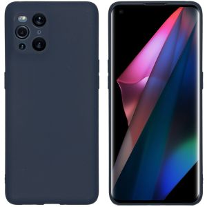 iMoshion Color Backcover Oppo Find X3 Pro 5G - Donkerblauw