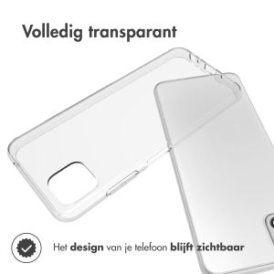 Accezz Clear Backcover Samsung Galaxy A22 (5G) - Transparant