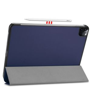 iMoshion Trifold Bookcase iPad Pro 11 (2018 - 2022) - Donkerblauw