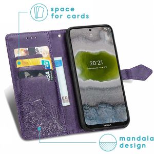 iMoshion Mandala Bookcase Nokia X10 / X20 - Paars