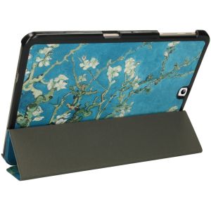 iMoshion Design Trifold Bookcase Samsung Galaxy Tab S2 9.7 - Green Plant Design