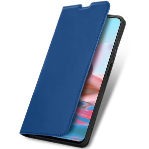 iMoshion Slim Folio Bookcase  Xiaomi Redmi Note 10 (4G) / Note 10S - Blauw