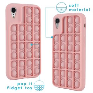 iMoshion Pop It Fidget Toy - Pop It hoesje iPhone Xr - Roze