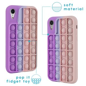 iMoshion Pop It Fidget Toy - Pop It hoesje iPhone Xr - Multicolor