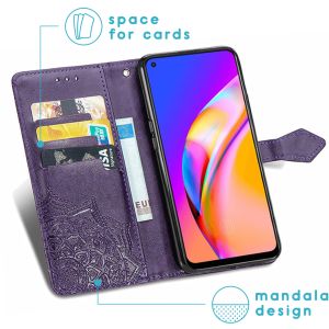 iMoshion Mandala Bookcase Oppo A94 (5G) - Paars
