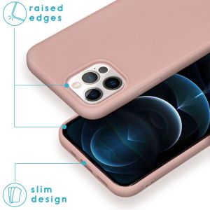 iMoshion Color Backcover iPhone 12 (Pro) - Dusty Pink