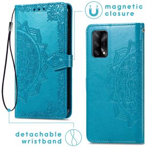 iMoshion Mandala Bookcase Oppo A74 (4G) - Turquoise