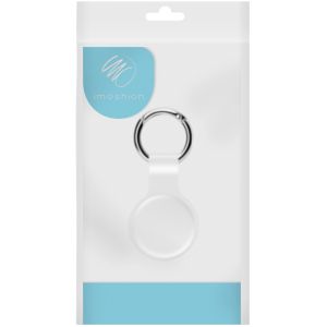 iMoshion Liquid Silicone Keychain Case Apple AirTag - Wit