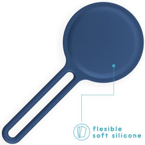 iMoshion Liquid Silicone Strap Case Apple AirTag - Blauw