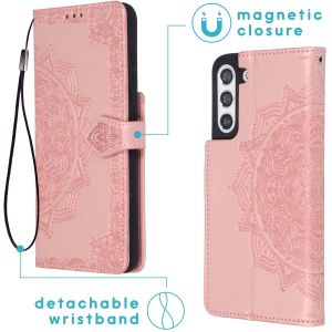 iMoshion Mandala Bookcase Samsung Galaxy S21 FE - Rosé Goud