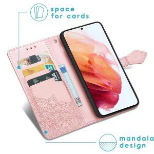 iMoshion Mandala Bookcase Samsung Galaxy S21 FE - Rosé Goud