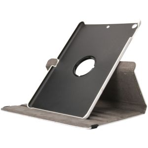 iMoshion 360° Draaibare Design Bookcase iPad 7 (2019) / iPad 8 (2020) / iPad 9 (2021) 10.2 inch - White marble