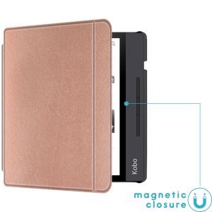 iMoshion Slim Hard Case Bookcase Kobo Libra H2O - Rosé Goud