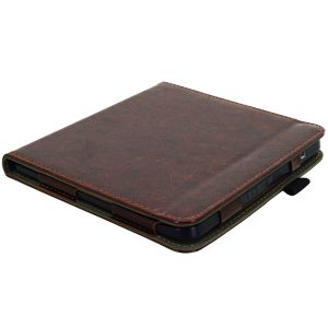 iMoshion Vegan Leather Bookcase Kobo Libra H2O - Donkerbruin