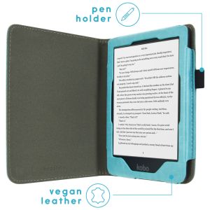 iMoshion Vegan Leather Bookcase Kobo Clara HD - Lichtblauw