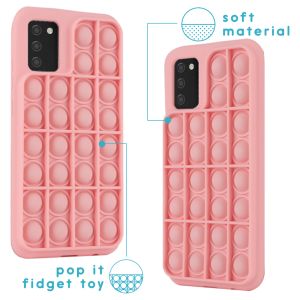 iMoshion Pop It Fidget Toy - Pop It hoesje Galaxy A02s - Roze