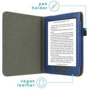 iMoshion Vegan Leather Bookcase Kobo Nia - Donkerblauw